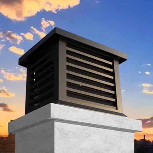 Sombreros para Chimeneas Cubierta de Ventilación Aislante para Chimenea de Villa, Contraventanas para Todo Tipo de Clima, Cubierta de Conducto de Chimenea, Placa de Cubierta de Chimenea(300x300mm(11.8