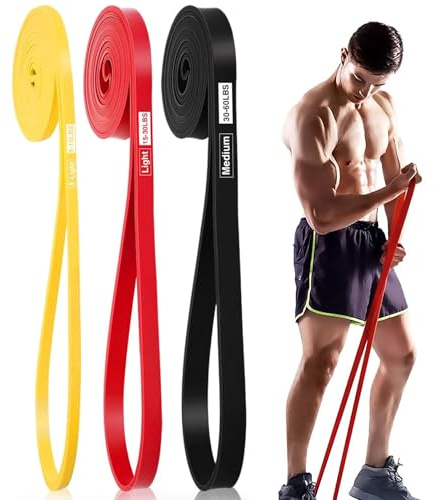 Ferizzia 3 Pièces Bande Elastique Musculation, Bande Elastique Fitness