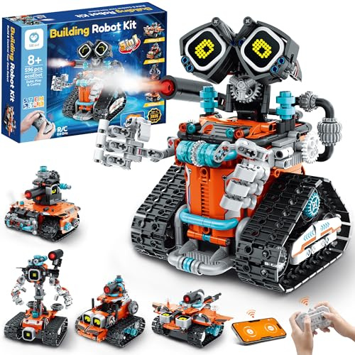 Sillbird Technic Robot para Niños, 5 en 1 Kit de construcción de Robóticos programable Stem con App y Control Remoto, Regalo Creativo Educativo Juguetes para Niños de 8 a 12 Años (596 Piezas)