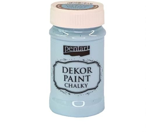 Zita's Creative Dekor Paint Chalky matt 100ml - eisblau. Kreidefarbe, Vintagefarbe, Mattfarbe, Bastelfarbe