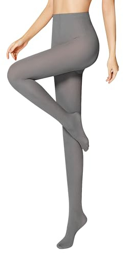 Libella 50 DEN medias de mujer semiopacas resistentes a la rotura y sin presiones cintura cómoda medias finas material suave Gris S