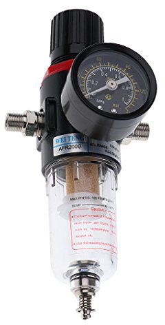 Harilla AIR Regulator Pressure LINE Water Guage 1/4 Airbrush