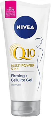 NIVEA Q10 Crema gel rassodante e addio, 200 ml, crema anticellulite con estratto di loto e coenzima Q10, risultati evidenti in 3 settimane
