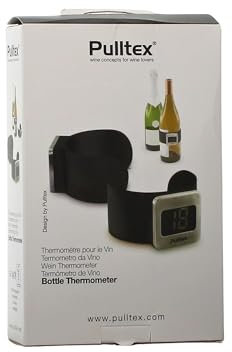 Wine service nero - termometro digitale da bottiglia