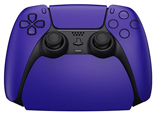 PlayVital Halterung Kompatibel mit ps5 Controller,Stand Ständer Standfuß Halter Gamepad Zubehör für ps5 Controller mit Gummifüße-Galactic Purple
