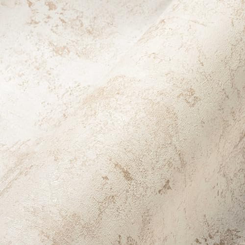 A.S. Création THE BOS 388236 Papier peint intissé Effet pierre Beige 10,05 m x 0,53 m Fabriqué en Allemagne