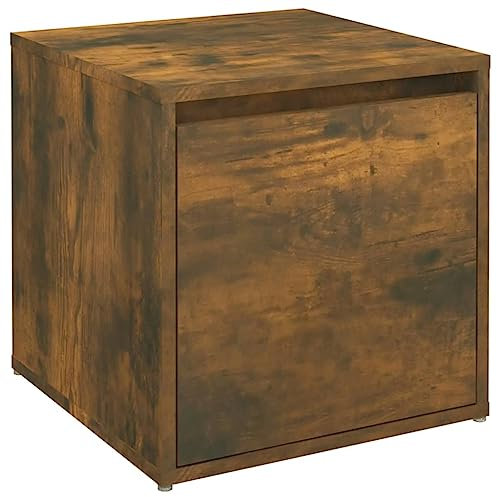 vidaXL Schubladenbox Räuchereiche 40,5x40x40 cm Holzwerkstoff