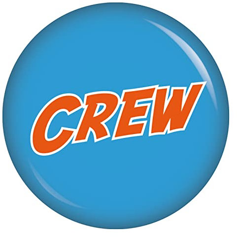 Button Set Superman/Crew für JGA Junggesellenabschied Junggesellinnenabschied Zubehör Anhänger Anstecker Broschebutton Accessoires (SET 5: 5 Buttons, 5x 56mm Ergänzungsset)