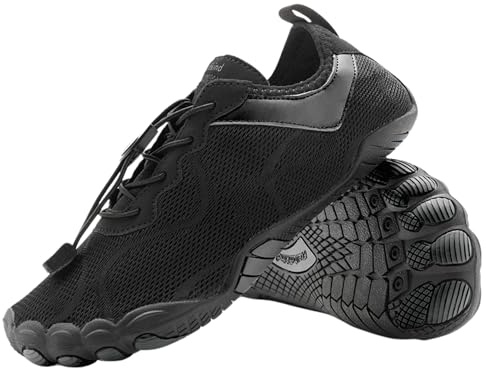 Freiluftkind Kokoda Barefoot Shoes Antiscivolo (Nero/Misura 35) – Il Scarpe Barefoot Perfetto per la Tua Avventura – Scarpe Barefoot Uomo e Donna