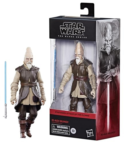 Star Wars The Black Series Ki-Adi-Mundi, Action-Figur Angriff der Klonkrieger, 15 cm