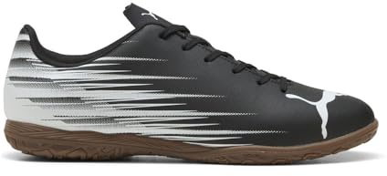 Puma Men's ATTACANTO Indoor Trainer Soccer Shoe, Puma Black-Puma White, 8