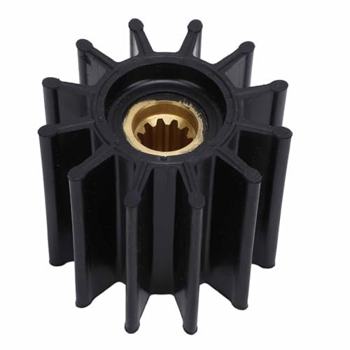KIMISS Impulsor flexible de goma de repuesto para bomba Sherwood P2701-01 P2710X, optimizado para motor marino QSB, 27000K, 12 cuchillas y 11 dientes, incluye bombas SMX SMX 1730 SMX QSB 17XX