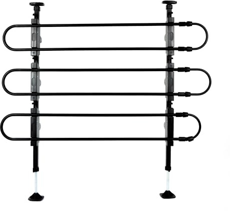 Streetwize Accessories - Universal Dog Guard For Car Boot, Heavy-Duty Metal Dog Boot Guard, Adjustable Height/Width Pet Guard For Cars SUVs Boots No Tools Easy Installation