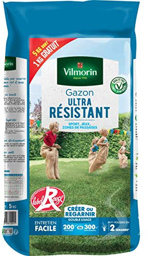 Vilmorin - Gazon ultra résistant 5kgs dont 1kg gratuit