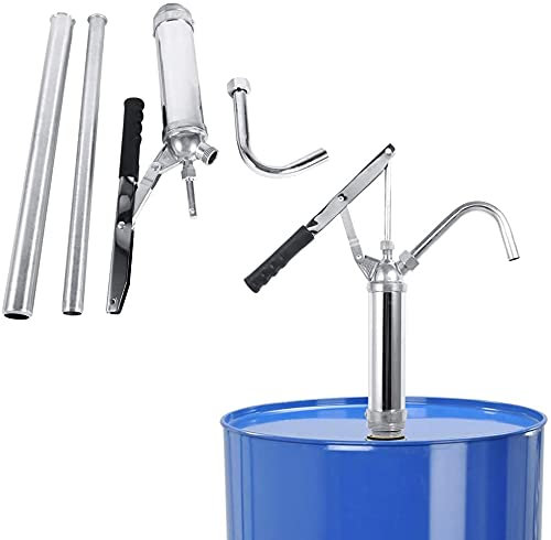 20 l/min Handpumpe für Ölfässer, Kraftstoffpumpe für Fass, manuelle Ölpumpe für die Übertragung von Dieselkraftstoff auf Benzin Geeignet für Diesel, Paraffin, Motoröl, Hydrauliköl