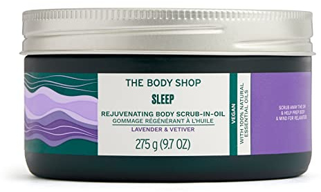 The Body Shop Sleep Rejuvenating Body Scrub-In-Oil 275 g Korn Körperpeeling für den Körper, Peeling, Feuchtigkeitsspendend, Beauty/Sleep