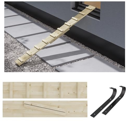 Katzenleiter Katzentreppe Katzenstufe für Balkon Treppe 6 m mit Metallhaken