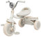 UBRAVOO Bebés Triciclo Plegable, con Pedales, Luces Geniales, Ruedas Duraderas y Asiento Cómodo, Triciclo para Niñas y Niños de 1 a 5 Años (Blanco)