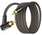 RAWAUX Câble Coaxial Audio Cable Subwoofer à 90 Degrés RCA Mâle vers Mâle Plaqué Or Câble RCA Numérique à Angle Droit pour Caisson de Basse, Amplificateur, Haut-parleur, TV 1M