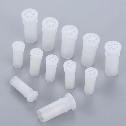 Jinshining 100 Pcs Noise Makers Insert Squeakers, Plastic Dog Squeaky Toy Whistles,Insert Replacements DIY Accessories Toys,Dog Toy Replaceable Squeaker(15.5x4.8mm)
