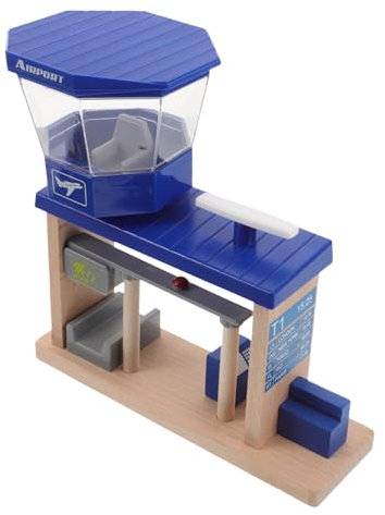 DIYEAH Motricité - Station Davion en Bois Et Garage pour Voitures Jouets pour Enfants
