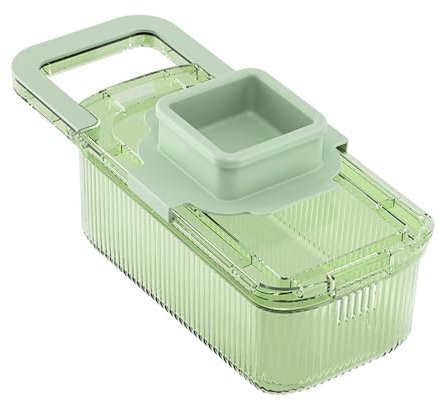 Wdbild Affettaverdure multifunzione, con cestino, tagliaverdure da cucina, strumento per tagliare verdure e verdure