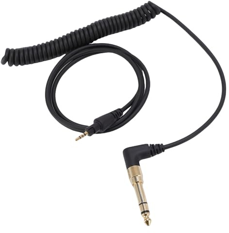 Goshyda Cable de Auriculares, Reemplazo de Cable de Auriculares sin Sonido Calidad de Sonido Amplia Compatibilidad Tanglless para Hogar