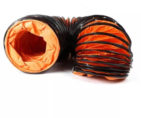 Manguera de aire caliente de PVC, manguera de transporte de aire, manguera de ventilación flexible, 300 mm de diámetro, 5 m de longitud, para aire acondicionado, campana extractora, sistema de