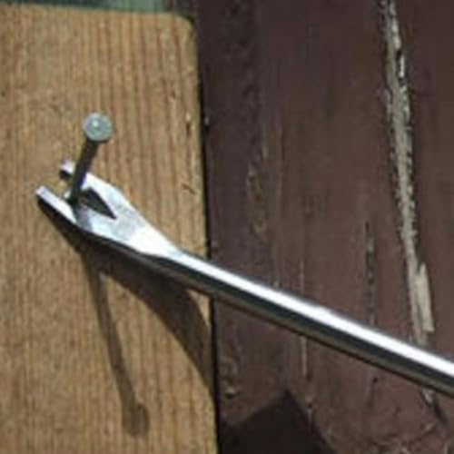 Yuanpgky Destornillador extractor de clavos, herramienta de palanca tipo V, herramienta de reparación de destornilladores para el hogar y el jardín, herramientas manuales con construcción de acero 45