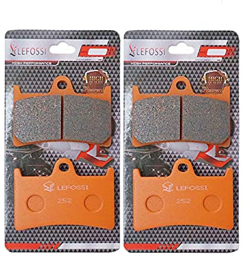 Motocicleta Pastillas de Freno Delantero para Compatible con Yamaha YZF R6 / FZ1 2005-2015 FZ 8 2010-2013 YZF R1 2004-2006 FZ6 (07-09) YZF 600 R 1996-2007 R6 YZF-R6 (99-04) MT09 FA252FF