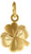 trendor Anhänger Glücksklee Gold 333/8 Karat eleganter Halsschmuck aus hochwertigem Echtgold für Damen, zauberhafte Geschenkidee für modische Frauen, 75620