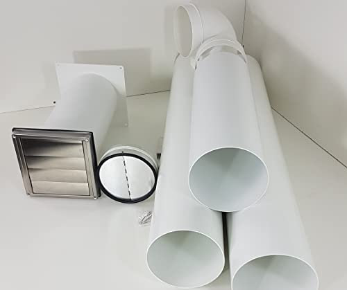 VentilationNord Mauerkasten Set Edelstahl Ø150 Dunstabzug Rückstauklappe
