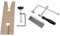 Wanjorlay 1 Set Professional Jeweler's Saw Set Jewelry Tools Saw Frame 144 Blades Wooden Pin Clamp Wood Metal Jewelry Toos