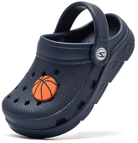 HOBIBEAR Boys and Girls Garden Clogs Slip on Sandals Beach Water Shoes (Toddler/Little Kids/Big Kids)