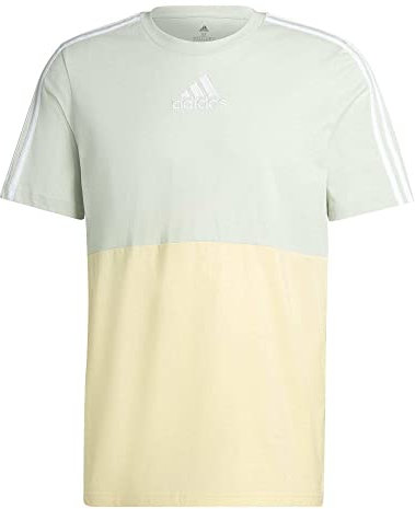 Adidas Mens T-Shirt (Short Sleeve) M Cb T, Linen Greelmost Yellow/Alumina, HK2887, XL