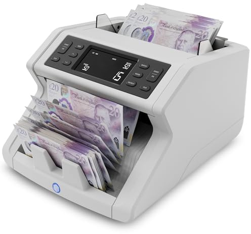Safescan 2210 Money Counting Machine That Counts Sorted banknotes - Cash Counting Machine with 2-Point Counterfeit Money Detector - Sorted Money Counter Machine for All Currencies