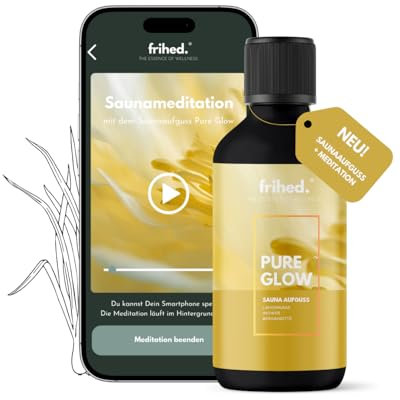 frihed.® - Infusion de sauna de qualité supérieure avec application de méditation - Infusion pour tous les types de sauna - Parfum de sauna longue durée - Huile de qualité supérieure - Idée cadeau