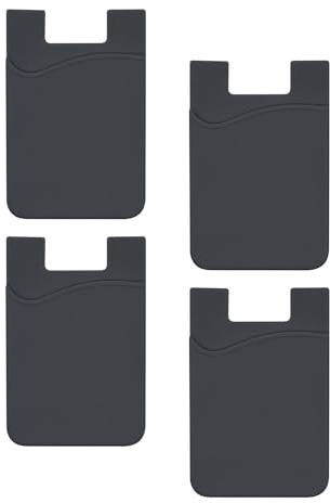 Liten telefonkorthållare hållare, telefonplånboken tänds, 4 x telefonplånboksklistermärke | mobiltelefontillbehör, fodral