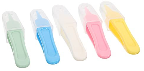ASAKKURA 5 Stück Baby Nasenpinzetten Mit Clip Für Babys, Nasenpinzette Zur Nasenreinigung, Baby Nasenpickel, Pinzette Für Säuglinge, Nasenpinzette, Nasenreiniger, Baby Nasenpinzette Zur
