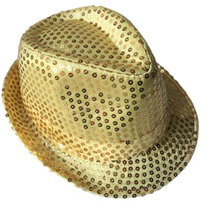GWAWG Glitterhatt, glitter jazzkepsar, Hip-hop disco paljetter, fantasyklänning, för Mardi Gras, retro 70-tema bröllopsnatt, retro dans