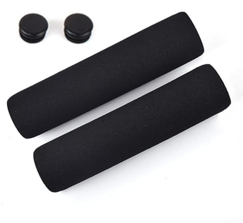 Honseadek Empuñaduras de espuma de esponja gruesa para manubrio de bicicleta, ergonómicas y antideslizantes de espuma de silicona, par para senderismo y la mayoría de bicicletas (150 mm)