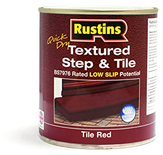 Rustins Textured Step & Tile Paint 500ml Red
