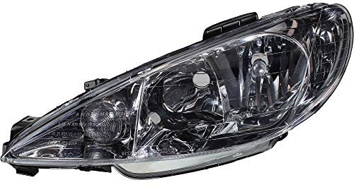 Phare principal halogène avant gauche H7 pour modèle 206 CC 2D 2A/C 2E/K