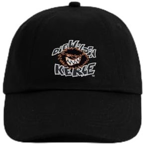 Spreadshirt Die Wilden Kerle Logo Wild Baseballkappe, One Size, Schwarz/Schwarz