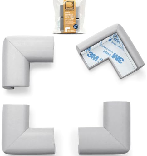 Roving Cove Baby Proof Corner Protector, Pre-taped, 4 Large Corners
