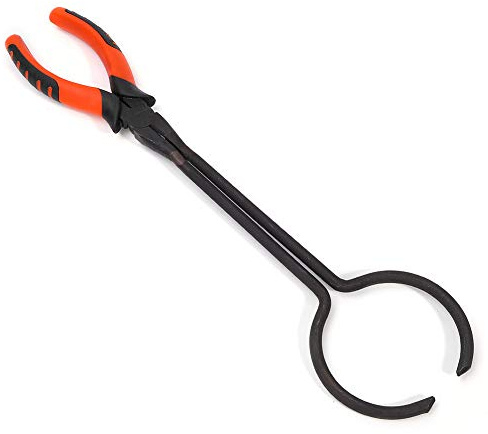 Pinza de crisol, pinza de frasco de crisol de fundición, abrazadera de soporte de horno de fusión de oro, herramienta para hacer joyas