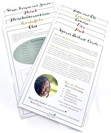 Beikost-Cards – Der praktische Beikost-Begleiter für Babys | Lebensmittel, Breirezepte & Einkaufskarten | Geschenk für werdende Eltern