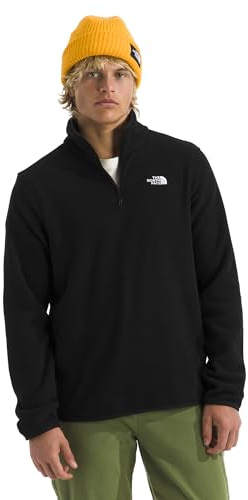 The North Face Glacier Fleece 1/4 Zip Tröja För Män, Tnf Black, L