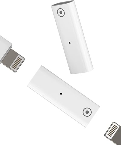 Adaptador Lightning Hembra a Lightning Hembra para Apple Pencil Cargador(2 Pack) para iPad para iPhone Cable Conector Adapter 1st Generación Pencil Conversor Certificado MFI Lapiz Stylus Accesorios