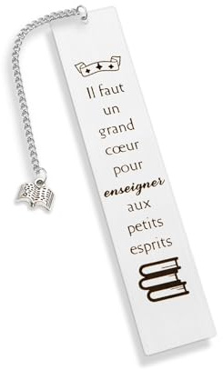 Fodfgxf Cadeau Entraineur Marque Pages,Cadeau Maitresse D'école Fin D'année,Cadeaux Maitre Aesh d'école,Merci Maitresse Cadeaux Prof Atsem Maternelle Maîtresse École Aesh Saint Valentin Noel